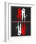 Red and White Kiss Reflection-Felix Podgurski-Framed Art Print