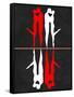 Red and White Kiss Reflection-Felix Podgurski-Framed Stretched Canvas