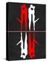 Red and White Kiss Reflection-Felix Podgurski-Stretched Canvas