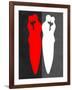 Red and White Kiss-Felix Podgurski-Framed Art Print