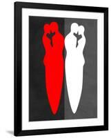 Red and White Kiss-Felix Podgurski-Framed Art Print