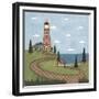 Red and White Lighthouse-Robin Betterley-Framed Giclee Print