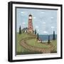 Red and White Lighthouse-Robin Betterley-Framed Giclee Print