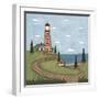 Red and White Lighthouse-Robin Betterley-Framed Giclee Print