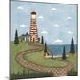 Red and White Lighthouse-Robin Betterley-Mounted Premium Giclee Print