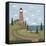 Red and White Lighthouse-Robin Betterley-Framed Stretched Canvas