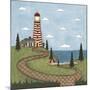 Red and White Lighthouse-Robin Betterley-Mounted Giclee Print