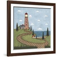 Red and White Lighthouse-Robin Betterley-Framed Giclee Print