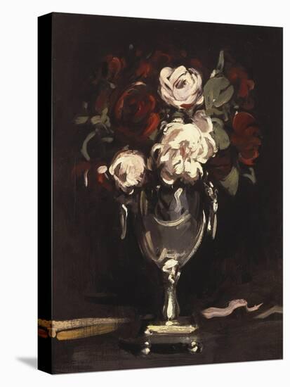 Red and White Roses in a Silver Urn, C.1897-Samuel John Peploe-Stretched Canvas