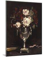 Red and White Roses in a Silver Urn, C.1897-Samuel John Peploe-Mounted Giclee Print