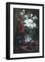 Red and White Roses-Frans Mortelmans-Framed Giclee Print