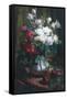 Red and White Roses-Frans Mortelmans-Framed Stretched Canvas