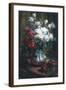 Red and White Roses-Frans Mortelmans-Framed Giclee Print