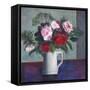 Red and White Roses-Ruth Addinall-Framed Stretched Canvas