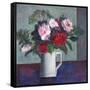 Red and White Roses-Ruth Addinall-Framed Stretched Canvas