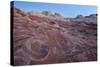 Red and White Sandstone Swirls at Dawn-James Hager-Stretched Canvas
