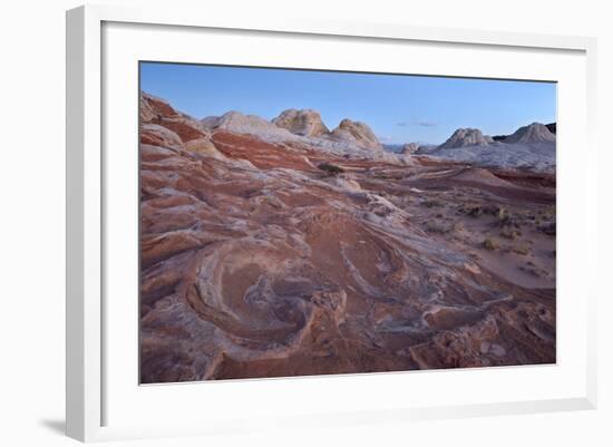 Red and White Sandstone Swirls at Dawn-James Hager-Framed Photographic Print