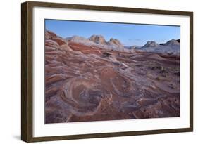 Red and White Sandstone Swirls at Dawn-James Hager-Framed Photographic Print