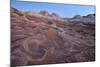 Red and White Sandstone Swirls at Dawn-James Hager-Mounted Photographic Print