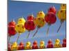 Red and Yellow Chinese Lanterns Hung for New Years, Kek Lok Si Temple, Island of Penang, Malaysia-Cindy Miller Hopkins-Mounted Photographic Print