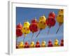 Red and Yellow Chinese Lanterns Hung for New Years, Kek Lok Si Temple, Island of Penang, Malaysia-Cindy Miller Hopkins-Framed Photographic Print