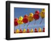 Red and Yellow Chinese Lanterns Hung for New Years, Kek Lok Si Temple, Island of Penang, Malaysia-Cindy Miller Hopkins-Framed Photographic Print