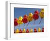 Red and Yellow Chinese Lanterns Hung for New Years, Kek Lok Si Temple, Island of Penang, Malaysia-Cindy Miller Hopkins-Framed Photographic Print