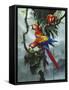 Red and Yellow Macaws-Harro Maass-Framed Stretched Canvas