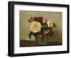 Red and Yellow Roses, 1879-Henri Fantin-Latour-Framed Giclee Print