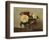 Red and Yellow Roses, 1879-Henri Fantin-Latour-Framed Premium Giclee Print