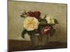 Red and Yellow Roses, 1879-Ignace Henri Jean Fantin-Latour-Mounted Giclee Print