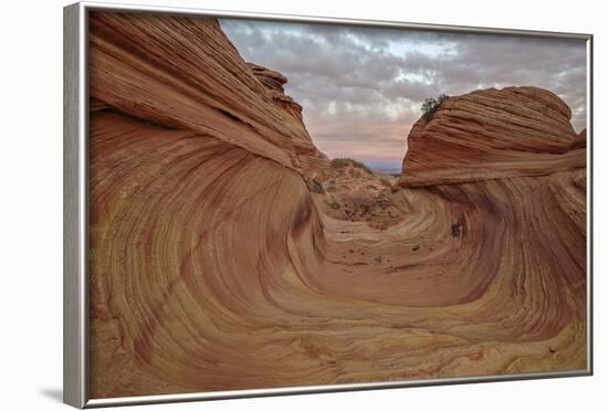 Red and Yellow Sandstone Wave Channel-James Hager-Framed Photographic Print