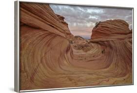 Red and Yellow Sandstone Wave Channel-James Hager-Framed Photographic Print