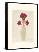 Red Anemones IV-Amy Melious-Framed Stretched Canvas