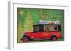 Red Antique Christmas Car-Cora Niele-Framed Giclee Print