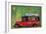 Red Antique Christmas Car-Cora Niele-Framed Giclee Print