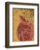 Red Apple Damask-Diane Stimson-Framed Art Print