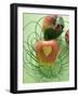 Red Apples with Heart in and Beside Wire Basket-Eising Studio - Food Photo and Video-Framed Photographic Print