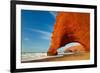 Red Archs on Atlantic Ocean Coast. Marocco-SJ Travel Photo and Video-Framed Photographic Print