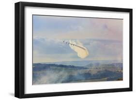 Red Arrows, Royal Air Force aerobatic display team, Peak District Nat'l Park, Derbyshire, England-Eleanor Scriven-Framed Photographic Print