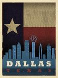 Dallas Flag-Red Atlas Designs-Giclee Print