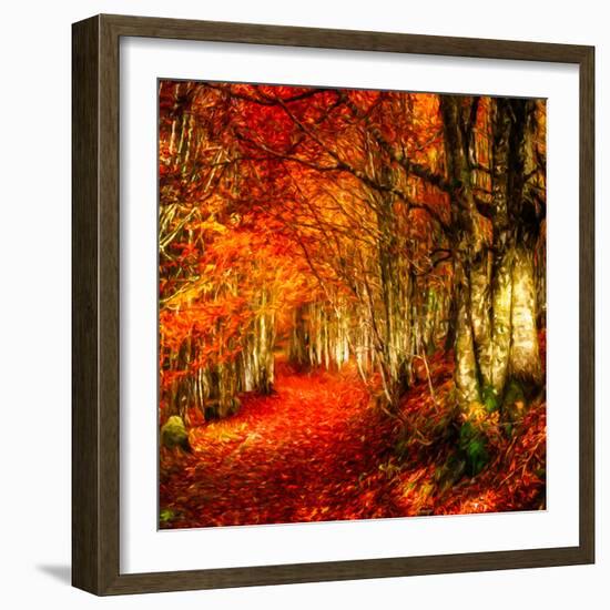 Red Atmosphere There-Philippe Sainte-Laudy-Framed Photographic Print