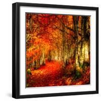 Red Atmosphere There-Philippe Sainte-Laudy-Framed Photographic Print