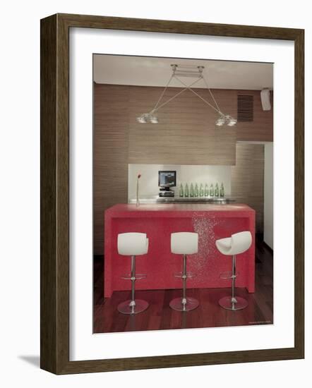 Red Bar-null-Framed Photographic Print