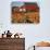 Red Barn and Pumpkin Display in Willamette Valley, Oregon, USA-Jaynes Gallery-Photographic Print displayed on a wall