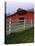 Red Barn and White Fence on Farm, Scott County, Virginia, USA-Jaynes Gallery-Stretched Canvas
