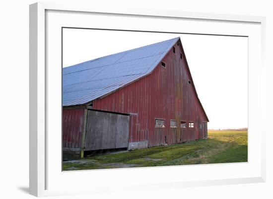 Red Barn at Sunset-Dana Styber-Framed Photographic Print