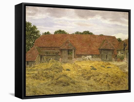 Red Barn at Whitchurch, 1868-George Price Boyce-Framed Stretched Canvas