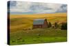 Red Barn, Hay Bales, Albion, Palouse Area, Washington, USA-Michel Hersen-Stretched Canvas