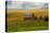 Red Barn, Hay Bales, Albion, Palouse Area, Washington, USA-Michel Hersen-Stretched Canvas